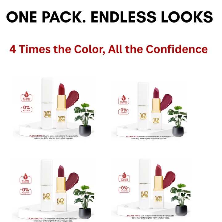 Lipsticks Pack of 4